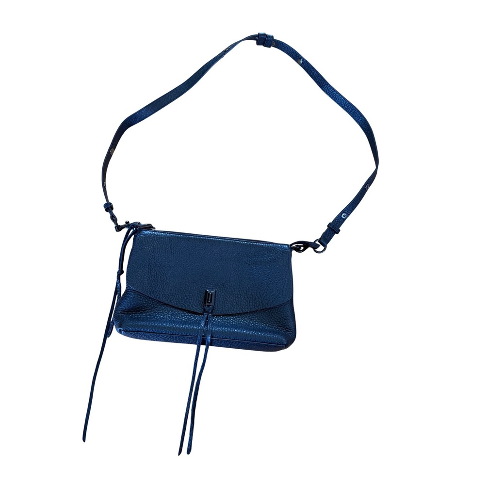 Rebecca Minkoff Darren Top Zip Crossbody black leather purse